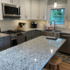 Daltile Bengal White Granite Countertop in Park Ridge, IL kitchen remodel