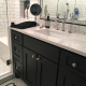 Daltile Carrara Marble Countertop in Evanston, IL bathroom remodel