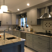 Daltile Typhoon Bordeaux Granite Countertop in Park_Ridge, IL kitchen remodel